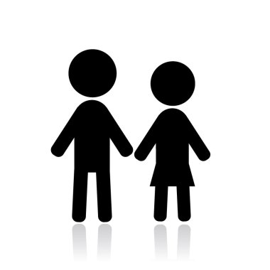 Couple silhouettes clipart