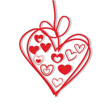 Hearts background clipart