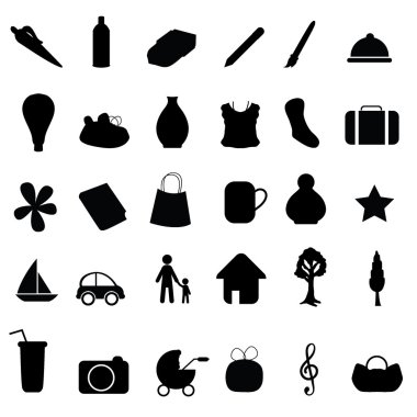 Object silhouettes clipart