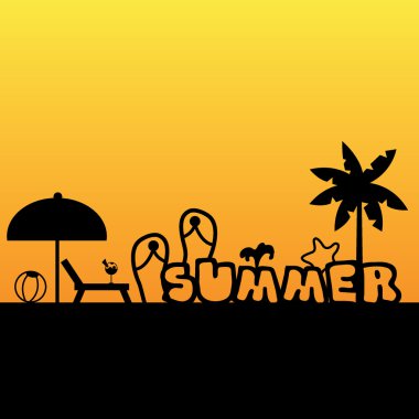 Summer background clipart