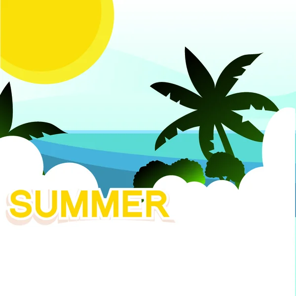 Fondo de verano — Vector de stock