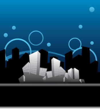 City building background clipart