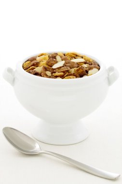 lezzetli Sağlıklı Çikolata müsli veya granola