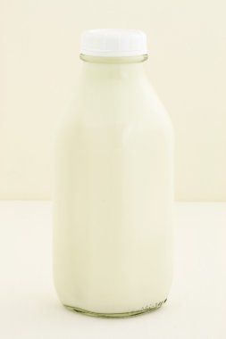 Quart glass milk bottle clipart