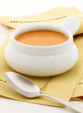 Delicious french lobster bisque clipart