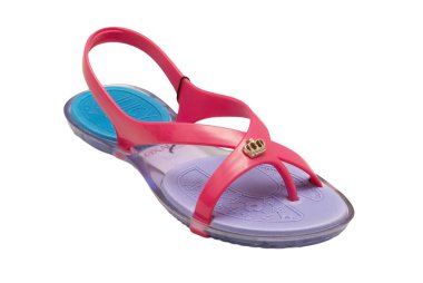 beyaz izole renkli flip flop