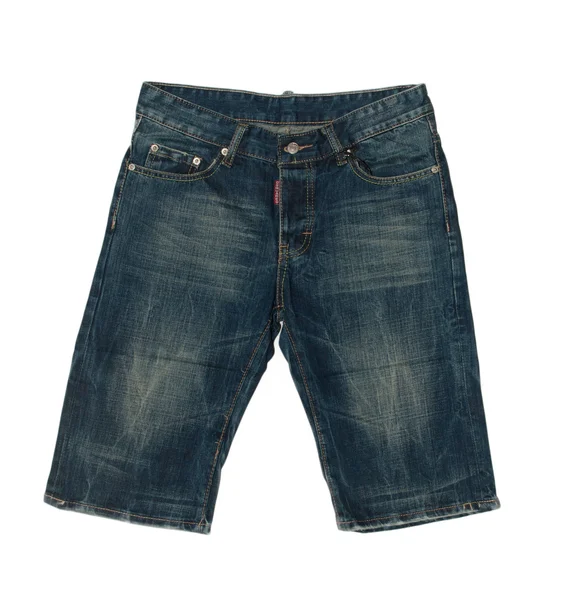 Jeans shorts isolerad på vit bakgrund — Stockfoto