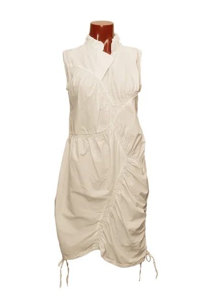Elegante vestido en maniquí aislado en blanco — Foto de Stock