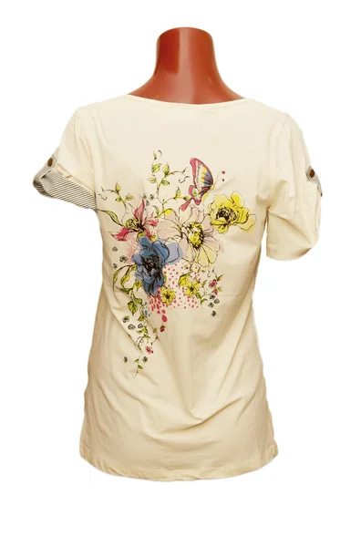 꽃과 함께 아름 다운 티셔츠 — 스톡 사진