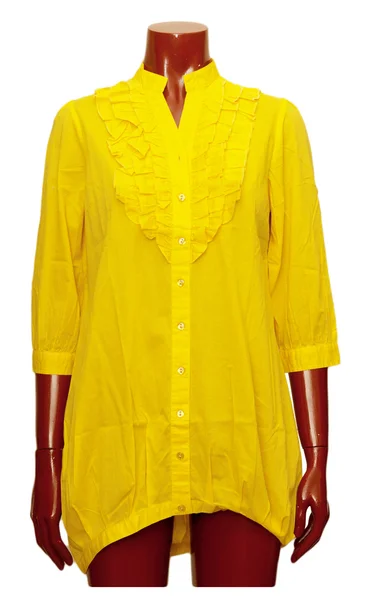 Vrouwelijke gele tuniek — Stockfoto