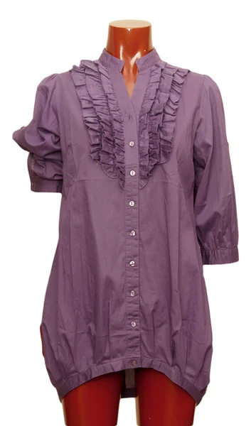 Female purple tunic — Stock Photo, Image