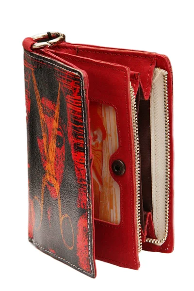 Stylish leather wallet — Stock Photo, Image