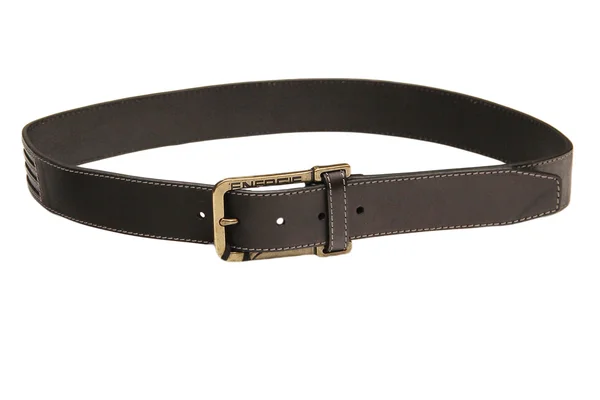 Leather belt on a white background — Stock Photo, Image
