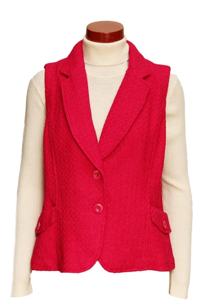 Waistcoat with sweater — Stock Photo, Image
