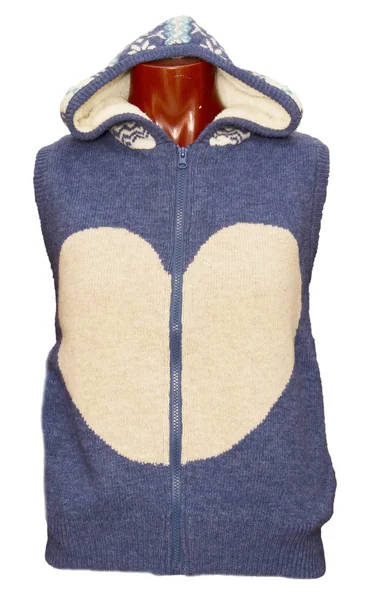白い背景の上のフード付きセーター — ストック写真