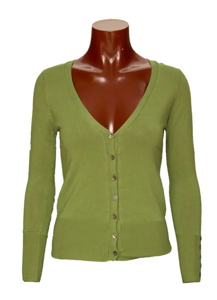 Zielony sweter — Zdjęcie stockowe