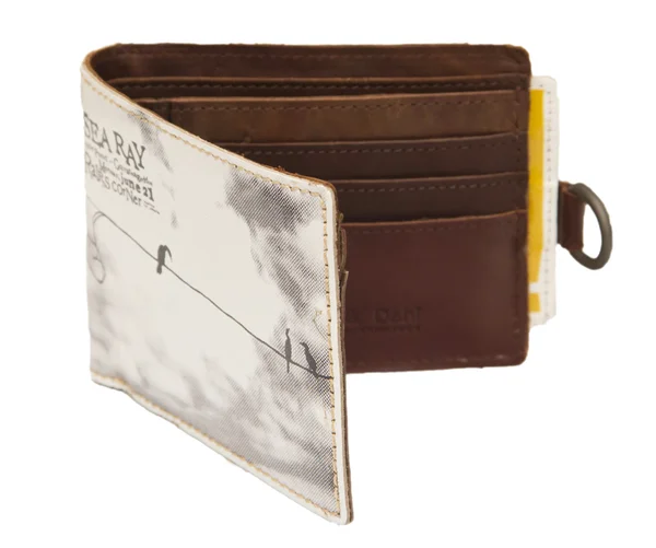 Stylowy skórzany portfel — Zdjęcie stockowe