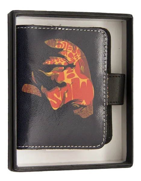 Стильный кожаный бумажник — стоковое фото