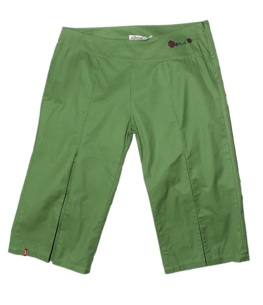 Gröna kvinnor shorts — Stockfoto