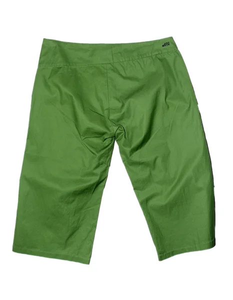 Pantaloncini verdi da donna — Foto Stock
