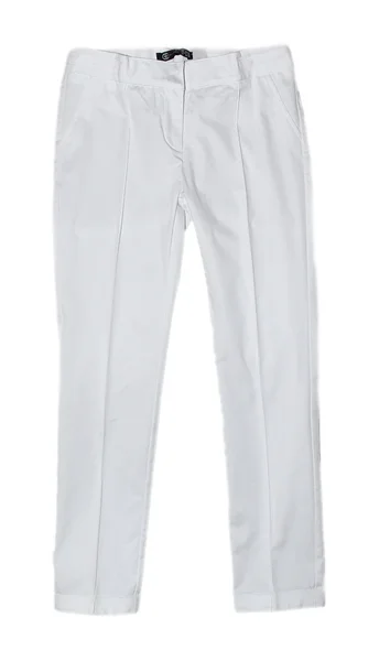 Biały kobiece spodnie — Zdjęcie stockowe