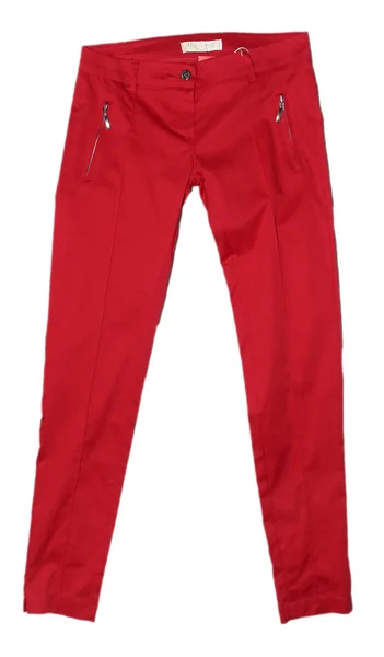 Красные женские брюки — стоковое фото