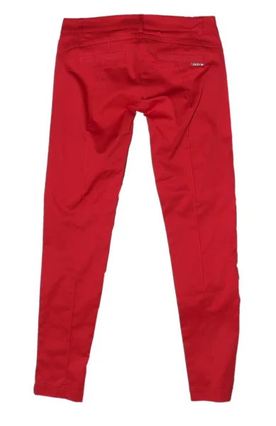 Kırmızı kadın pantolon — Stok fotoğraf