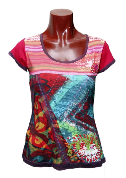 Женская футболка с печатью — стоковое фото