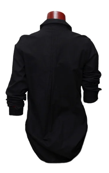 Black shirt isolated on white background — Stock Photo, Image