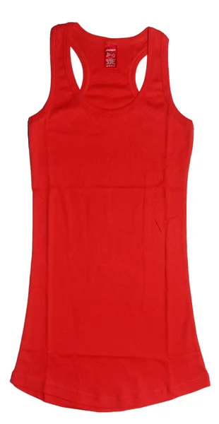 Camisa roja sobre fondo blanco — Foto de Stock