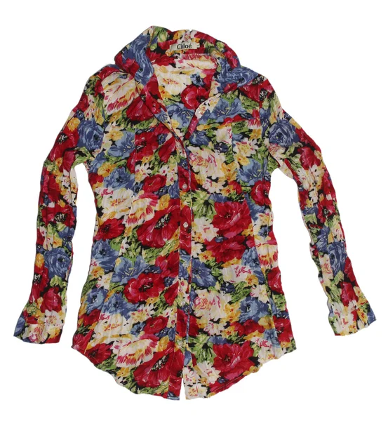 Camisa feminina floral — Fotografia de Stock