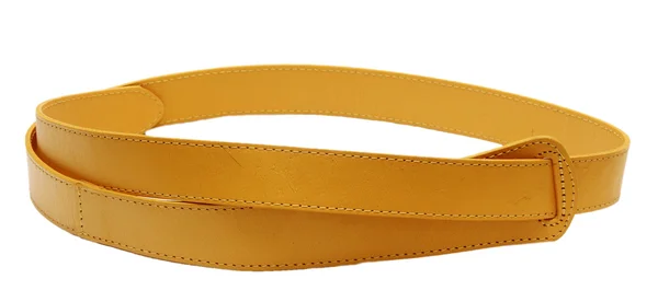 Leather belt on a white background — Stock Photo, Image