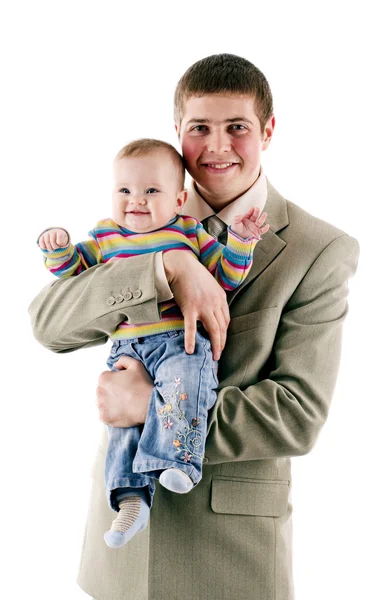 stock image The father of a child