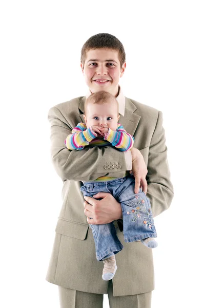 stock image The father of a child