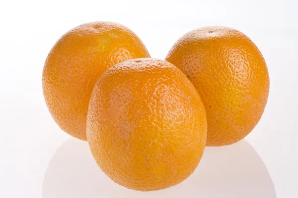 Pomarańczowy, na białym tle — Zdjęcie stockowe