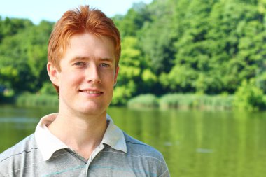 Portrait of a red haired man