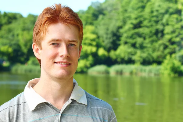Portrait of a red haired man — Stock Photo, Image