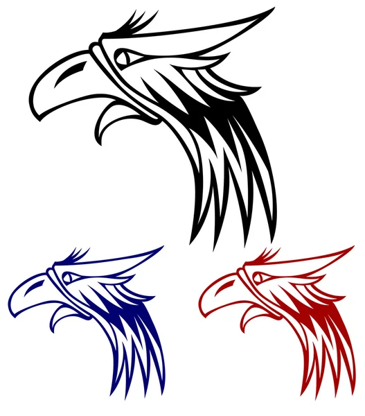 Águila aislada sobre fondo blanco para el diseño de mascotas o emblemas . —  Fotos de Stock
