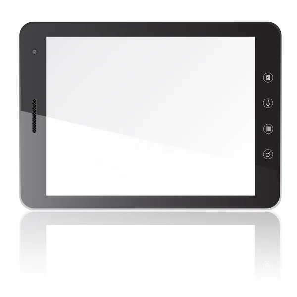 Tablet PC computer with blank screen horizontally — Stock Photo, Image
