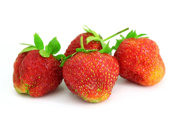 Strawberries isolated over white background — Stock Photo, Image