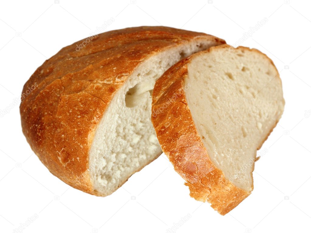 Fresh wheat bread from rye