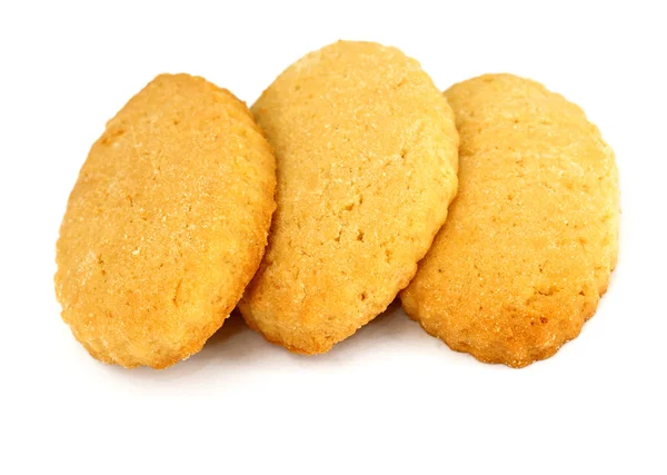 Três biscoitos empilhados — Fotografia de Stock