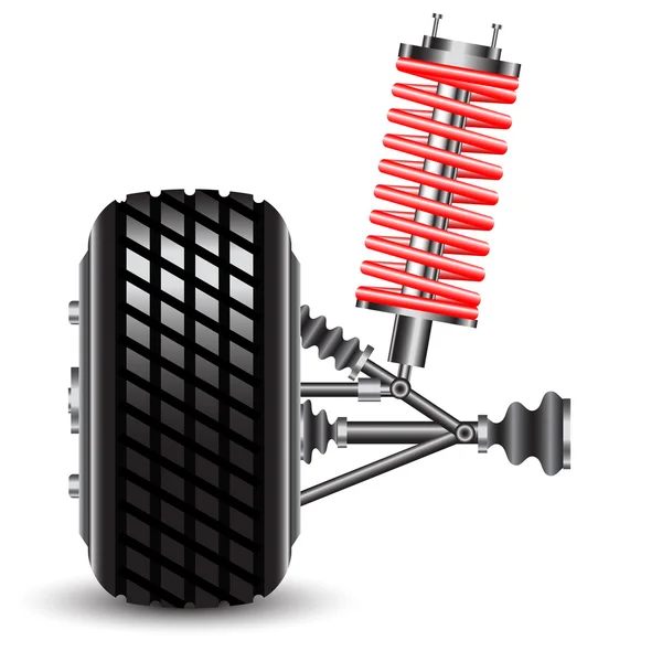 Front car suspension — Stock Photo, Image