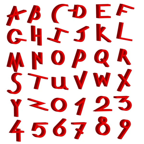 Conjunto de alfabeto decorativo — Fotografia de Stock