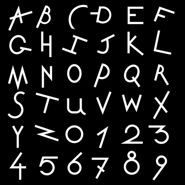 Alfabet ozdobny zestaw — Zdjęcie stockowe