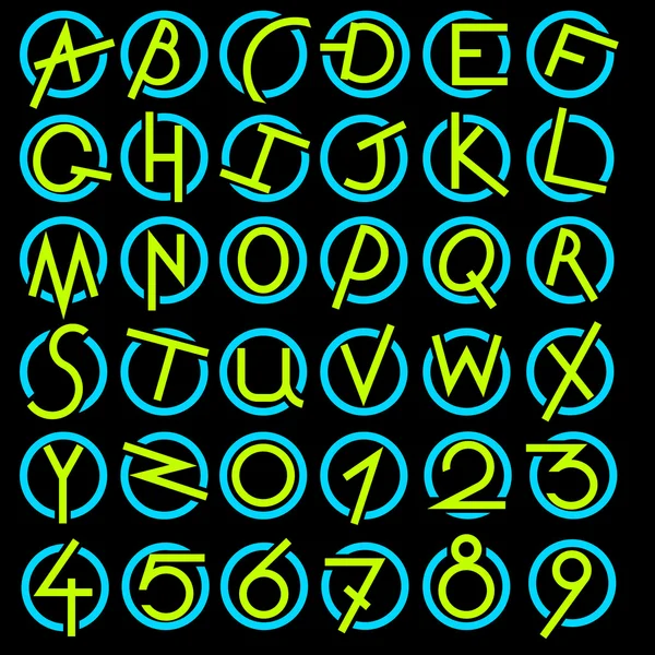 Dekoratives Alphabet-Set — Stockfoto