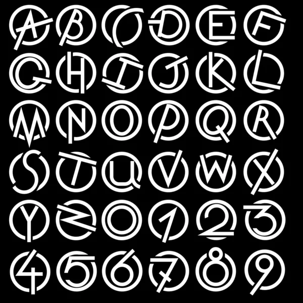 Dekoratif alfabe seti — Stok fotoğraf