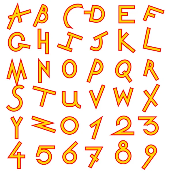 Decoratieve alfabet set — Stockfoto