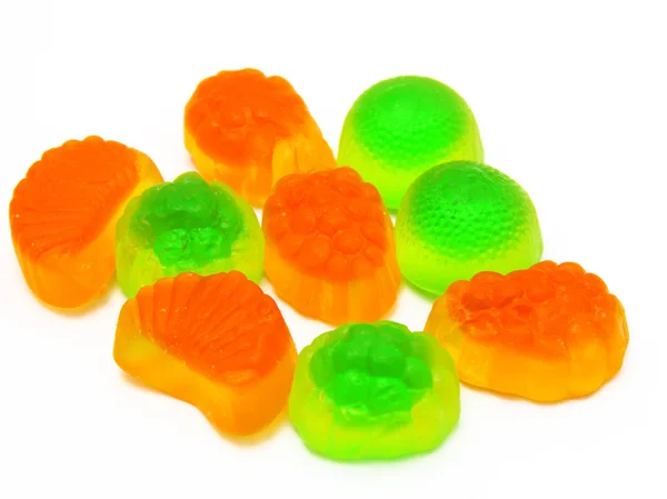 Fruit candy többszínű mindenféle, a háttérben — Stock Fotó