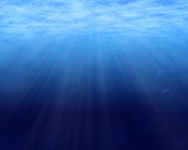 Unterwasserhintergrund mit Kopierraum — Stockfoto